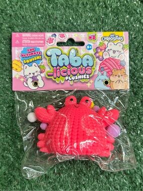 Taba-licious Pink Crab Plushie Squishy Toy